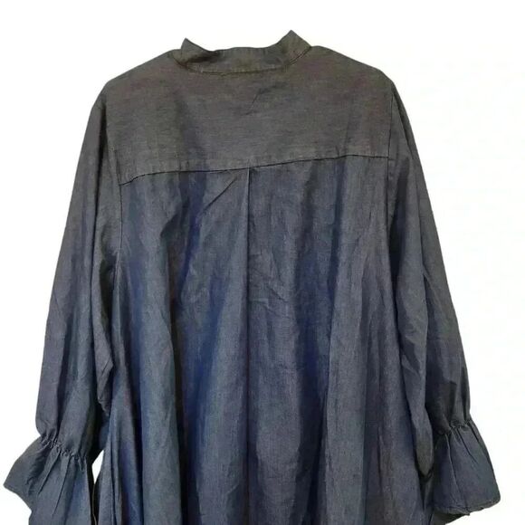 Step in Style Women's Dark Wash Cotton/Poly Denim Dress NEW - Picture 8 of 13